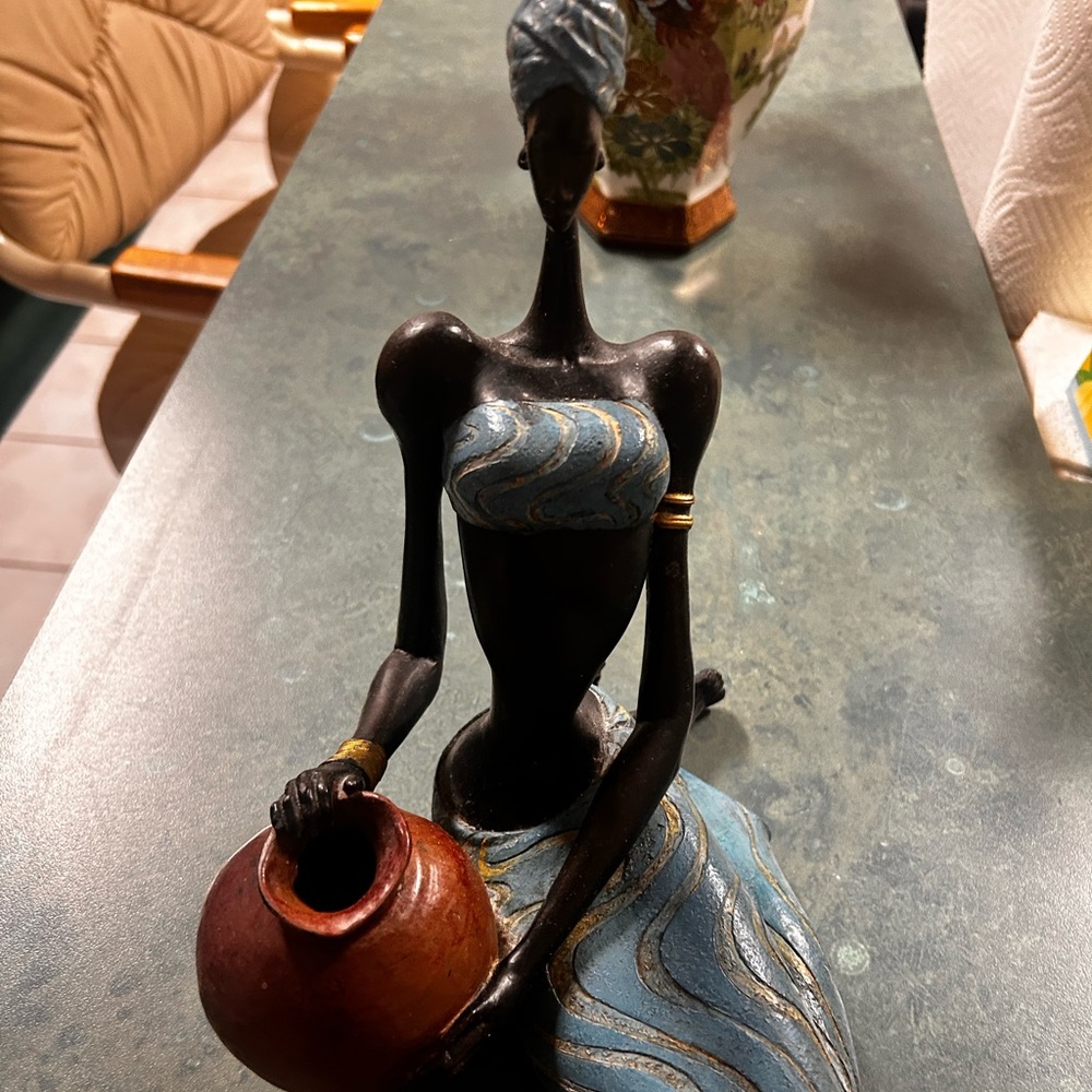 Neiman Marcus African Pottery Statue